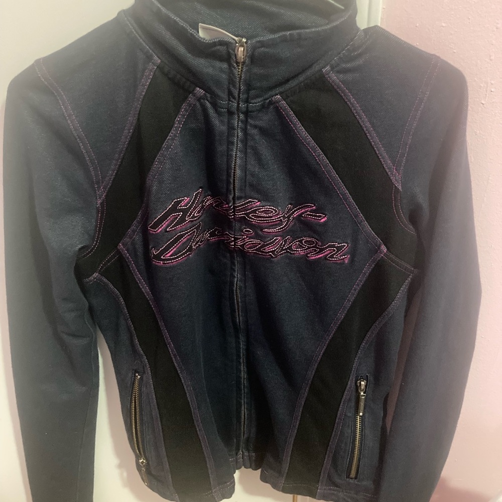 Harley Davidson women quarter zip up jacket size small
